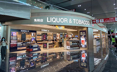 比士亞為澳門(mén)機(jī)場(chǎng)免稅店定制不鏽鋼恆溫紅酒櫃